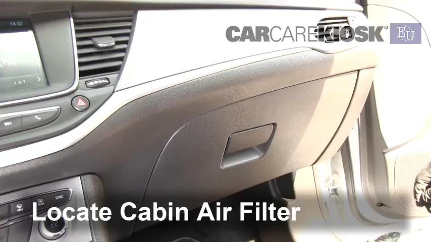 2018 Opel Astra CDTI 1.6L 4 Cyl. Turbo Diesel Air Filter (Cabin)